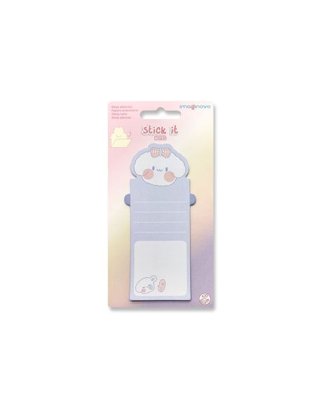 Bloc Notas Adhesivas Imaginovo Letter Con Mensaje Trasero Perro 20 Hojas 85X164 Mm