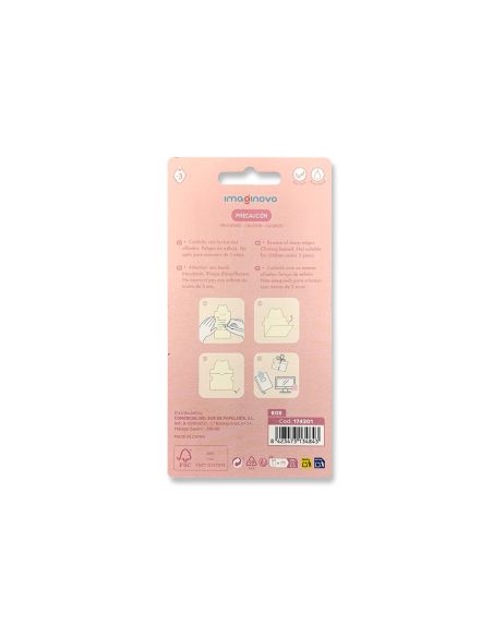 Bloc Notas Adhesivas Imaginovo Letter Con Mensaje Trasero Pollito 20 Hojas 85X164 Mm