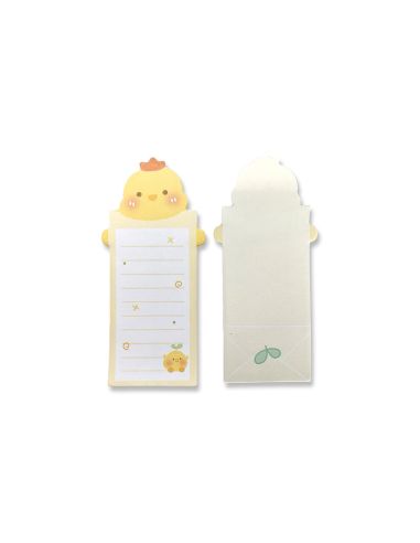 Bloc Notas Adhesivas Imaginovo Letter Con Mensaje Trasero Pollito 20 Hojas 85X164 Mm