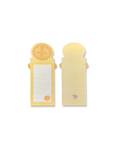 Bloc Notas Adhesivas Imaginovo Letter Con Mensaje Trasero Leon 20 Hojas 85X164 Mm