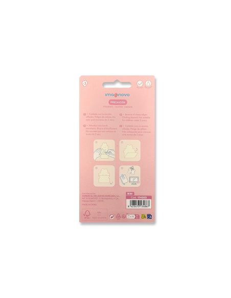 Bloc Notas Adhesivas Imaginovo Letter Con Mensaje Trasero Gato 20 Hojas 85X164 Mm