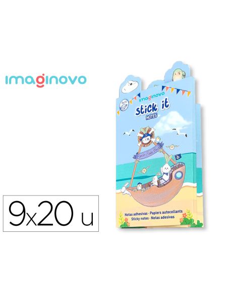 Notas Adhesivas Imaginovo Stick It! Notebook 20 Notas Adhesivas Pirata Tamaños Surtidos Cañón