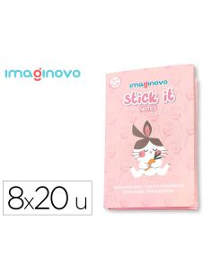 Notas Adhesivas Imaginovo Stick It! Notebook 20 Notas Adhesivas Conejito Tamaños Surtidos