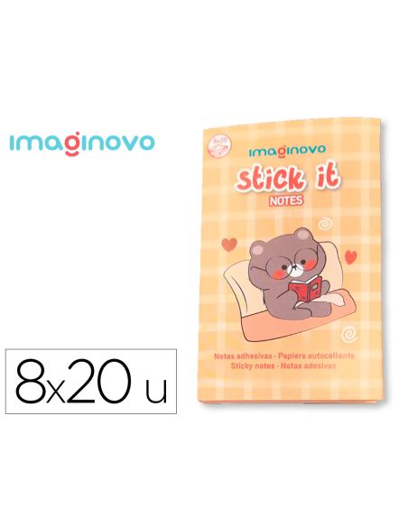 Notas Adhesivas Imaginovo Stick It! Notebook 20 Notas Adhesivas Osito Tamaños Surtidos