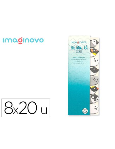 Bloc Notas Adhesivas Imaginovo Marcapaginas Pingüin0 120 Hojas 8X15X48 Mm