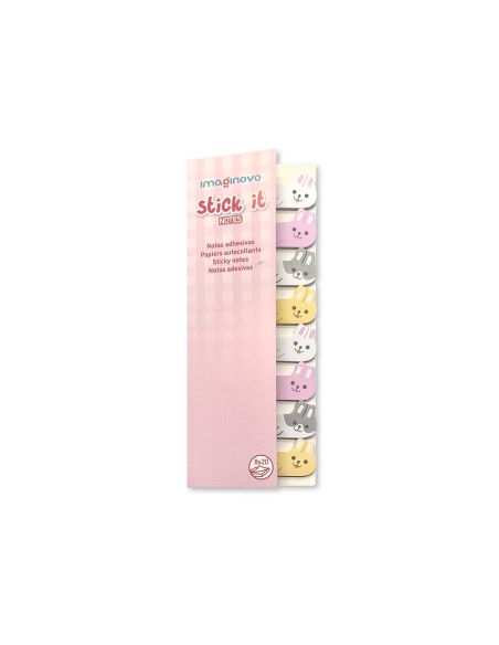 Bloc Notas Adhesivas Imaginovo Marcapaginas Conejo 120 Hojas 8X15X48 Mm