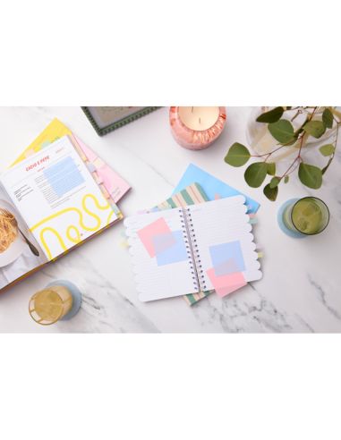 Bloc De Notas Adhesivas Quita Y Pon Post-It 73X73 Mm 36 Hojas Transparente Azul Lavado Vaquero