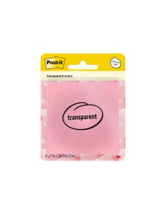 Bloc De Notas Adhesivas Quita Y Pon Post-It 73X73 Mm 36 Hojas Transparente Naranja Papaya