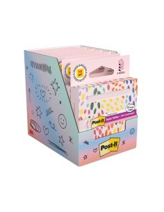 Bloc De Notas Adhesivas Quita Y Pon Post It Z-Notas Super Sticky 100% Pefc 76X76 Mm Dispensador 90 Hojas Rosa 2