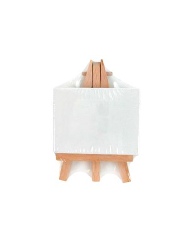 Mini Lienzo Con Caballete Liderpapel 6X8 Cm Gramaje 280G/M2 Certificado Fsc