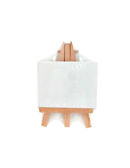 Mini Lienzo Con Caballete Liderpapel 6X8 Cm Gramaje 280G/M2 Certificado Fsc