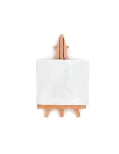 Mini Lienzo Con Caballete Liderpapel 8X10 Cm Gramaje 280G/M2 Certificado Fsc