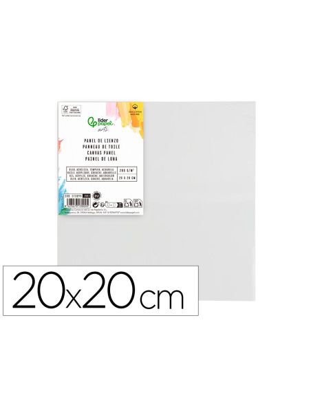 Panel De Lienzo Liderpapel 20X20 Cm Gramaje 280G/M2 Certificado Fsc