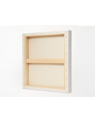 Bastidor Liderpapel 1F Lienzo Grapado Parte Trasera Algodon 100% Bordes Madera 15X15 Cm Gramaje 280G/M2 Certificado