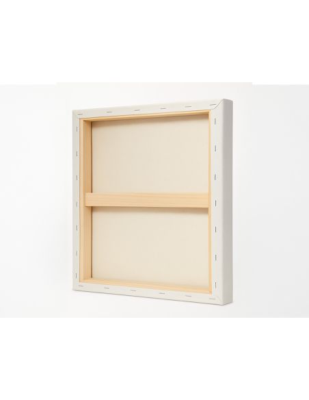 Bastidor Liderpapel 1F Lienzo Grapado Parte Trasera Algodon 100% Bordes Madera 15X15 Cm Gramaje 280G/M2 Certificado