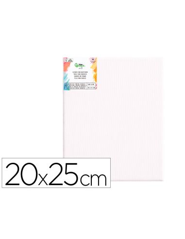 Bastidor Liderpapel 3P Lienzo Grapado Parte Trasera Algodon 100% Bordes Madera 20X25 Cm Gramaje 280G/M2 Certificado