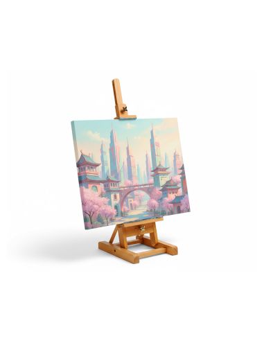 Caballete Pintor De Sobremesa Liderpapel Madera De Pino Barnizado 34X16X13 Cm Certificado Fsc