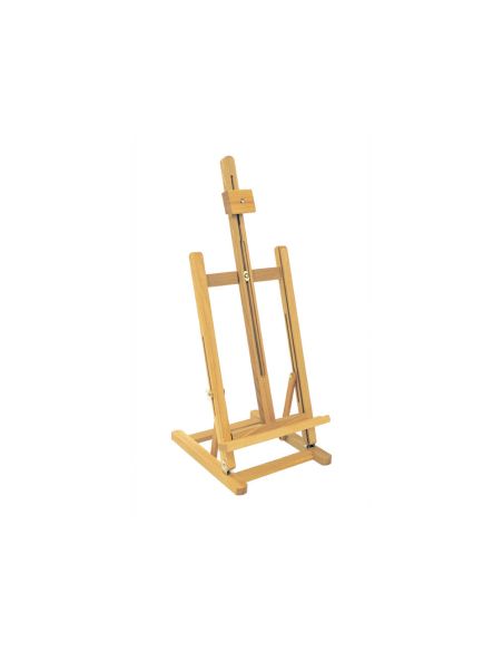 Caballete Pintor De Sobremesa Liderpapel Madera De Pino Barnizado 80X27,5X30 Cm Certificado Fsc