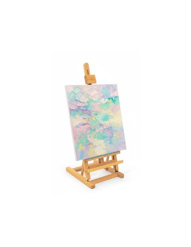 Caballete Pintor De Sobremesa Liderpapel Madera De Pino Barnizado 80X27,5X30 Cm Certificado Fsc