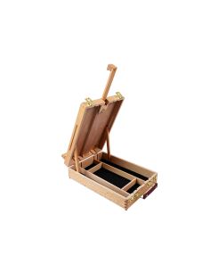 Caballete Pintor De Sobremesa Liderpapel Madera De Haya Barnizado Con Maletin 39X26X13Cm Certificado Fsc