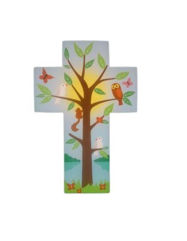 Cruz Colores Arbol De La Vida 15 Cm. 816