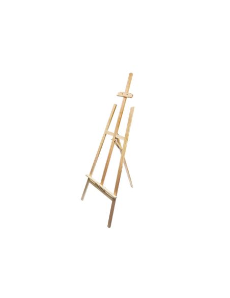 Caballete De Pie Pintor Liderpapel Madera De Pino Barnizado 60X150X60 Cm Certificado Fsc