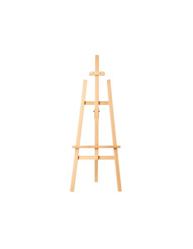 Caballete De Pie Pintor Liderpapel Madera De Pino Barnizado 60X150X60 Cm Certificado Fsc