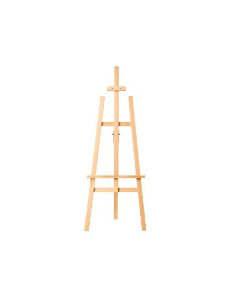 Caballete De Pie Pintor Liderpapel Madera De Pino Barnizado 60X150X60 Cm Certificado Fsc