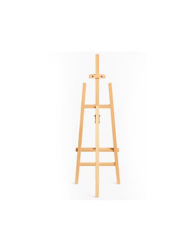 Caballete De Pie Pintor Liderpapel Madera De Pino Barnizado 60X150X60 Cm Certificado Fsc