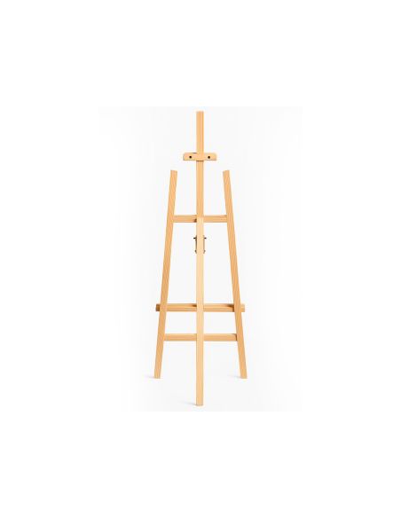 Caballete De Pie Pintor Liderpapel Madera De Pino Barnizado 60X150X60 Cm Certificado Fsc