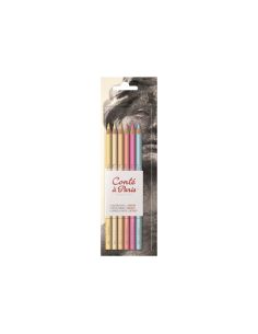 Lapiz Conte Colores Pastel Retrato Blister 6 Unidades Colores Surtidos