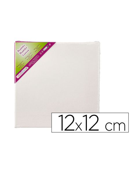 Bastidor Liderpapel Lienzo Grapado Trasero Algodon 100% 12X12 Cm