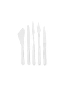 Espatula Para Pintura Liderpapel De Plastico Juego De 5 Unidades Tamaños Surtidos 2