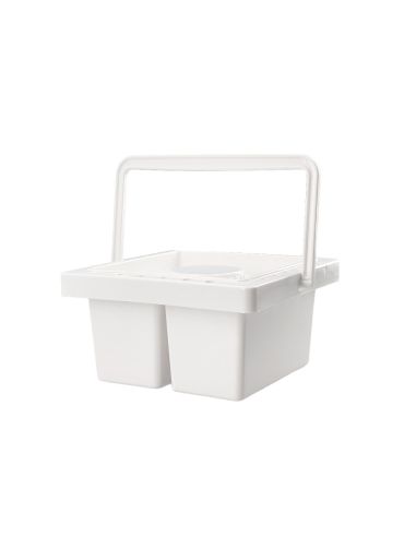 Cubo Limpiador De Pinceles Liderpapel De Plastico Con Asa Transportable 13X13X9 Cm