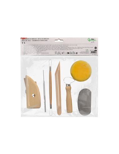 Instrumentos De Modelar Liderpapel Pack 8 Herramientas Surtidas Certificado Fsc
