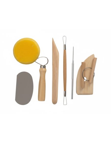 Instrumentos De Modelar Liderpapel Pack 8 Herramientas Surtidas Certificado Fsc
