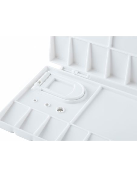 Paleta Plastico Liderpapel Para Pintura Plegable Con Tapa Y Agujero Para El Pulgar 20X10X1,8 Cm