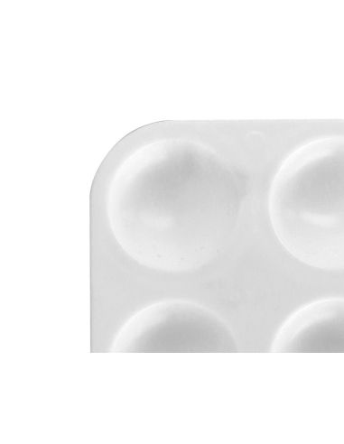 Paleta Plastico Liderpapel Para Pintura Rectangular Con 6 Huecos 12.5X8,7 Cm|Libreriasalesiana