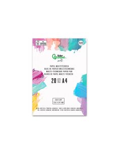Bloc Papel Multitecnica Liderpapel Din A4 Para Acrilico Oleo Y Gouache 20 Hojas Gramaje 260G/M2 2