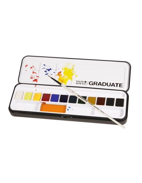 Acuarela Daler Rowney Graduate Caja Metal De 12 Unidades Colores Surtidos