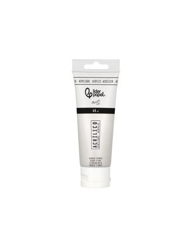 Pintura Acrilica Liderpapel Tubo De Plastico De 60 Ml Color Blanco Titanio