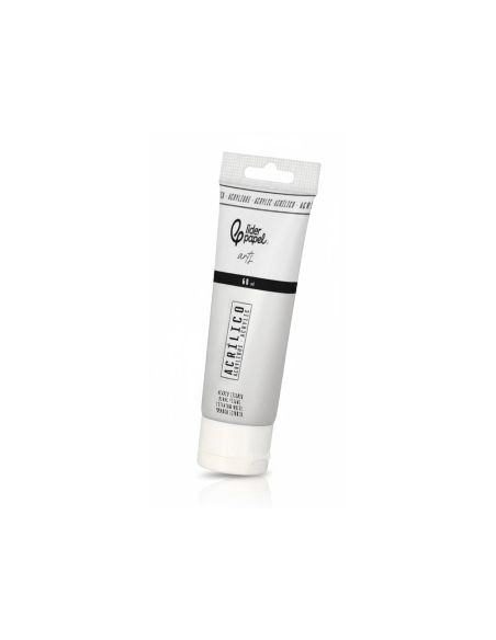Pintura Acrilica Liderpapel Tubo De Plastico De 60 Ml Color Blanco Titanio