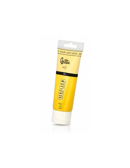Pintura Acrilica Liderpapel Tubo De Plastico De 60 Ml Color Amarillo