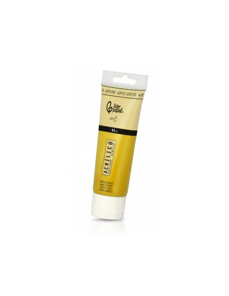 Pintura Acrilica Liderpapel Tubo De Plastico De 60 Ml Color Amarillo Napoles