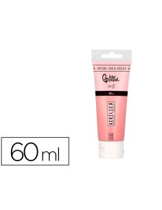 Pintura Acrilica Liderpapel Tubo De Plastico De 60 Ml Color Salmon