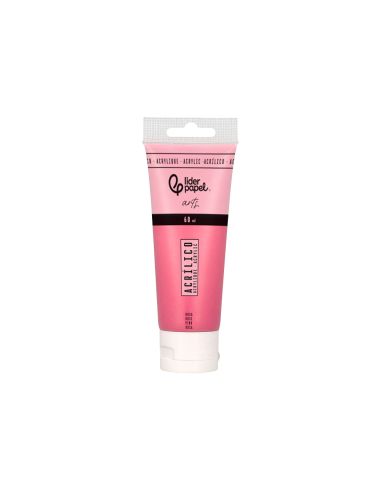 Pintura Acrilica Liderpapel Tubo De Plastico De 60 Ml Color Rosa