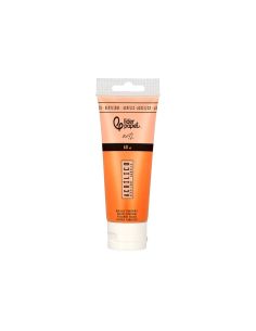 Pintura Acrilica Liderpapel Tubo De Plastico De 60 Ml Color Naranja Permanente 2