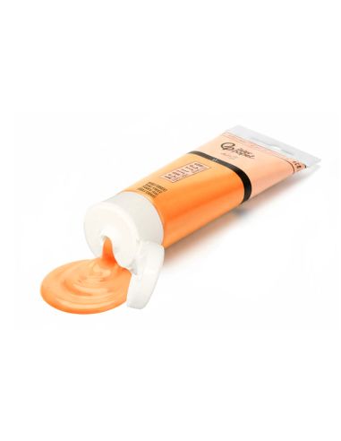 Pintura Acrilica Liderpapel Tubo De Plastico De 60 Ml Color Naranja Permanente
