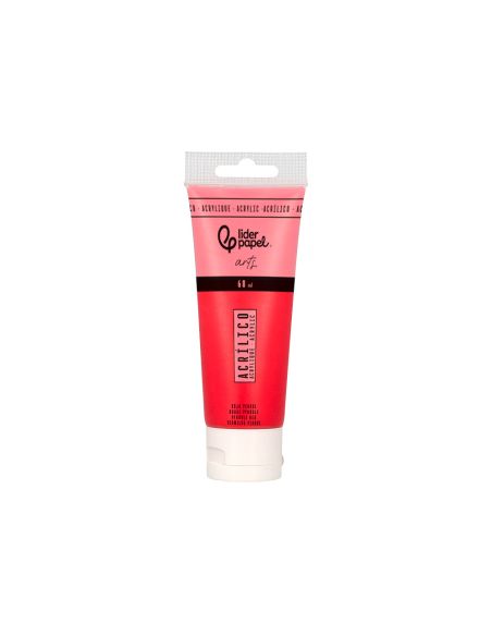 Pintura Acrilica Liderpapel Tubo De Plastico De 60 Ml Color Rojo Pirrol