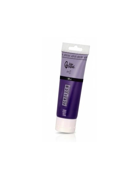 Pintura Acrilica Liderpapel Tubo De Plastico De 60 Ml Color Purpura